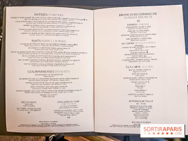 Rivages restaurent de la mer du Scribe Opéra Paris 9e, les photos - carte - menu