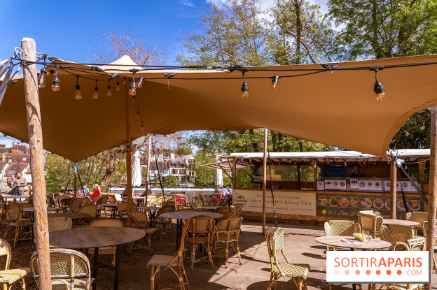 La terrasse du Moulin de Nemours, la guinguette estivale en bord de Loing 77 - A7C04888