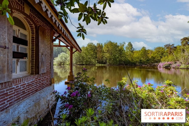 La réserve Naturelle des Etangs de Bonnelles, son pont kiosque, temple de l'amour et ses trésors