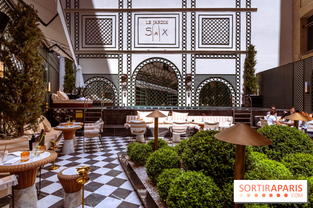 La terrasse jardin du Sax Hotel avec piscine - les photos