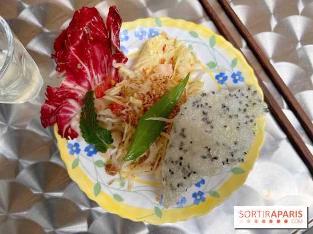 Restaurant BEP - Salade chou, crevettes, pomelo