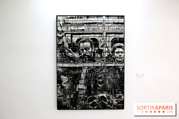 Vhils : nos photos de son exposition à la galerie Danysz à Paris - Seth Expo 10