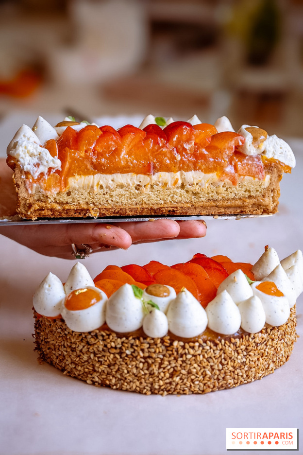 Les pâtisseries de Nour Kandler, la collection estivale en photos - tarte abricot