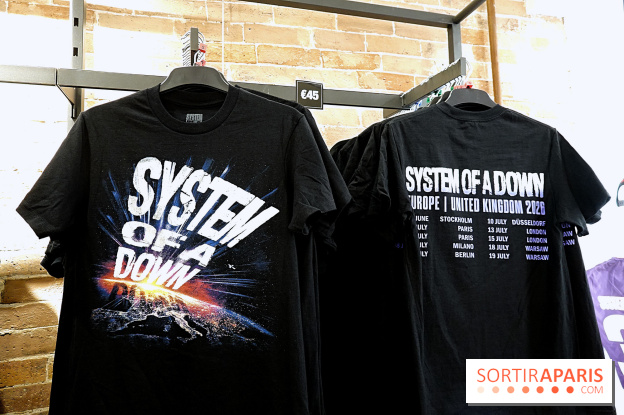 Pop-up store System of a Down à Paris - nos photos