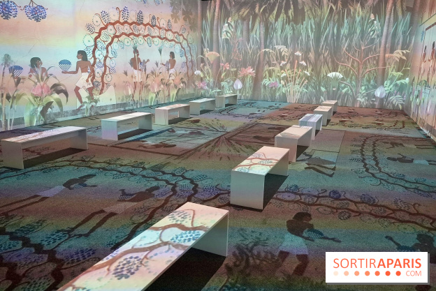 La salle immersive aux projections égyptiennes - Toutankhamon : son tombeau et ses trésors