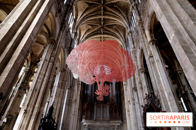 Lydie Arickx : nos photos de son installation à l'église Saint-Eustache