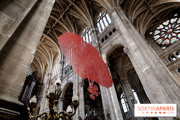 Lydie Arickx : nos photos de son installation à l'église Saint-Eustache