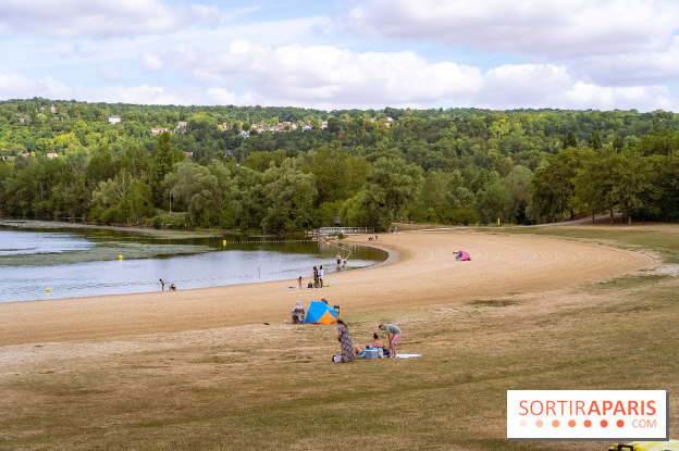 Île de loisirs du Val de Seine dans les Yvelines, plage, baignade et activités - photos