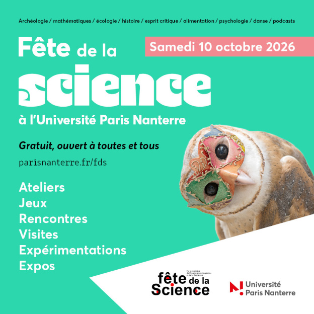 Fête de la science 2026 à l'Université Paris Nanterre