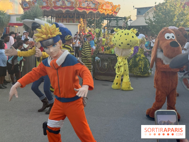 Naruto et Marsupilami lors de la parade