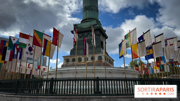 La Re-prise de la Bastille, 196 drapeaux recyclés autour de la Colonne de Juillet pour la Paris Design Week 2026