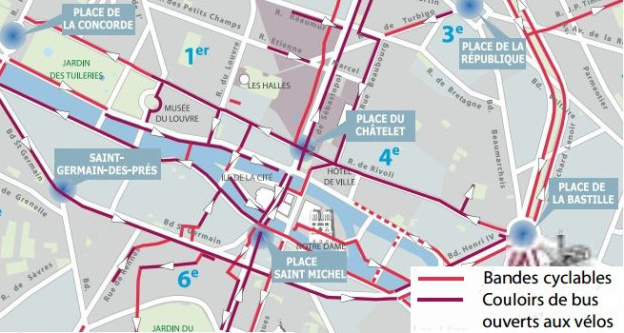 Réaménagement de la rue de Rivoli et des quais hauts