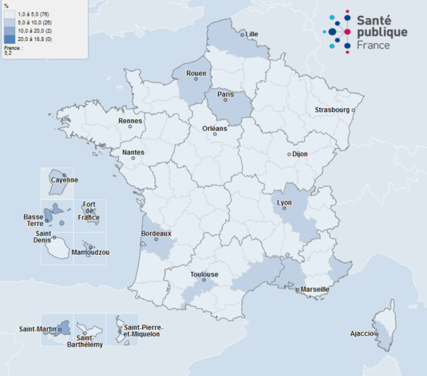Coronavirus : le taux de tests positifs augmente en France