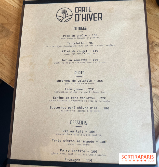 Le Brouard, le nouveau restaurant bistronomique abordable de Simon Flaouter en Val-de-Marne - la carte - le menu