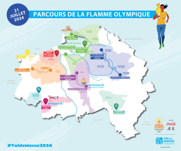 JO Paris 2024 : Le Parcours de la flamme Olympique dans le Val-de-Marne – Villes, dates et horaires