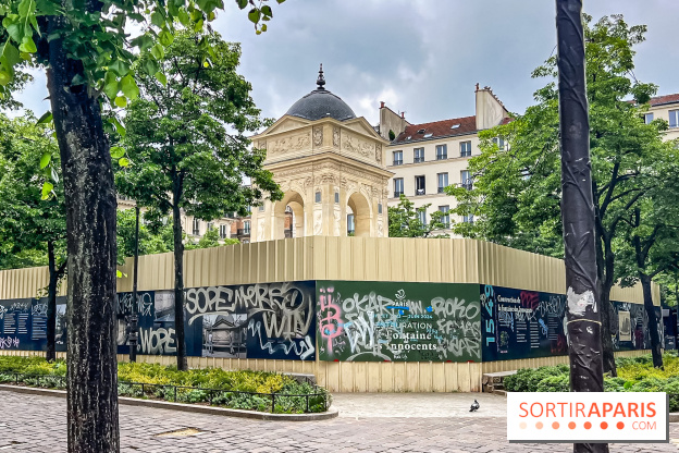 La Fontaine des Innocents restaurée pour les JO, bientôt dévoilée