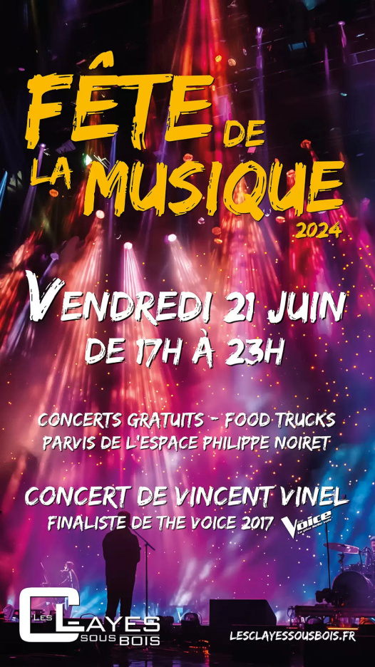 Bon plan Fête de la Musique aux Clayes-sous-Bois avec Vincent Vinel de The Voice - 78