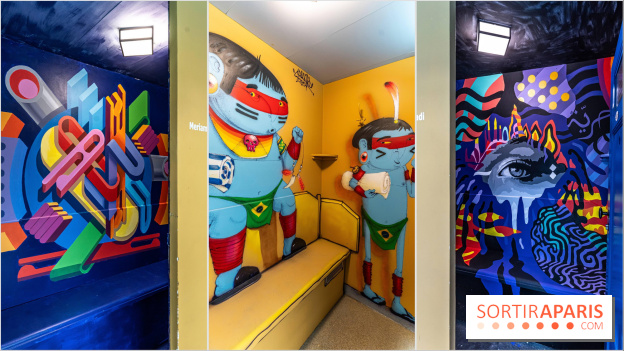 Les cabines de 70 artistes de la piscine Molitor se dévoile, l’exposition street-art insolite 