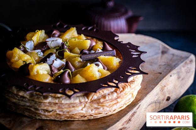 L'étonnante galette des Rois de La Maison Du Chocolat 2025 : Ananas Royal