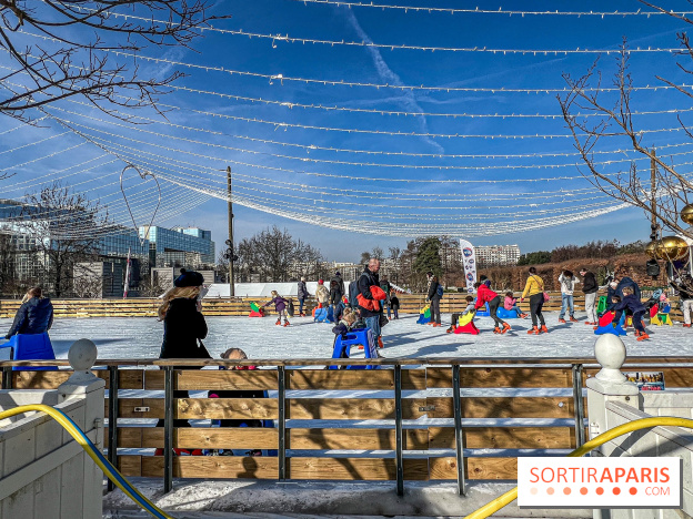 Une vraie patinoire au Parc André Citroën : Patins en folie