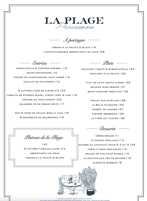 La Plage Parisienne, le restaurant terrasse en bord de Seine