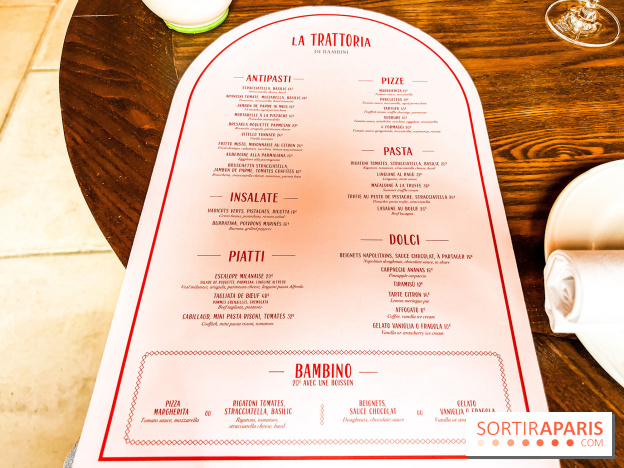 La Trattoria Di Bambini, le restaurant italien de la Ferme de l'Abbaye des Vaux de Cernay