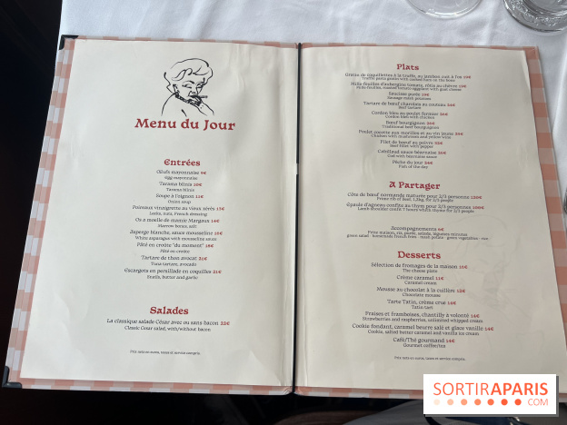 Le restaurant Margaux, le bistrot typique français face à la Tour Eiffel - carte - menu