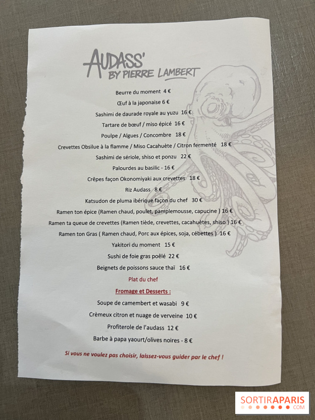 Audass', le restaurant izakaya fusion japonais à Asnières-sur-Seine