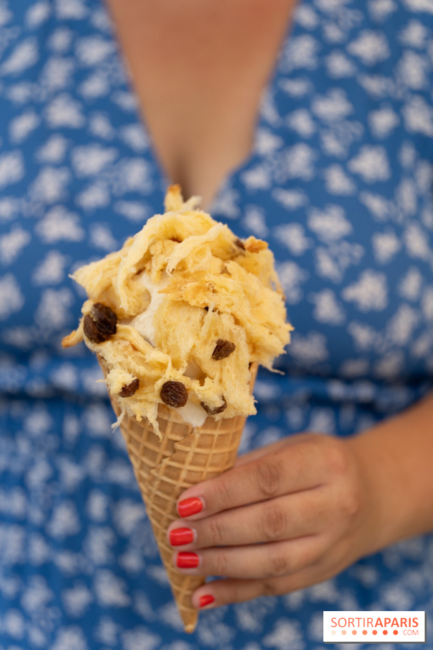 Insolite, la glace panettone de Christophe Louie à découvrir l'été à Paris