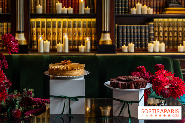 Bûche de Noël La Réserve Paris 2025 : Le sublime Astre d'Or de Jordan Talbot 