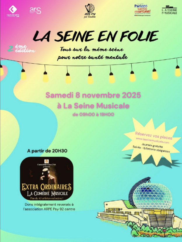 Seine en Folie à la Seine Musicale : la santé mentale se met en scène gratuitement