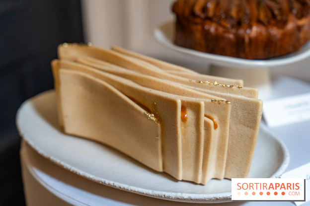 La Bûche de Noël Feuille à feuille du Burgundy Paris, un coup de cœur 2025