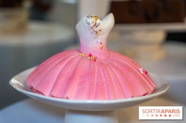 La Bûche de Noël 2025 du Café de la Paix spécial Belle aux Bois Dormant  : l'Adage à la Rose