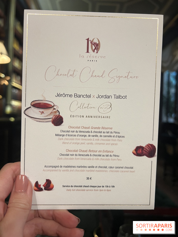 Le chocolat chaud signature de La Réserve spécial goûter raffiné