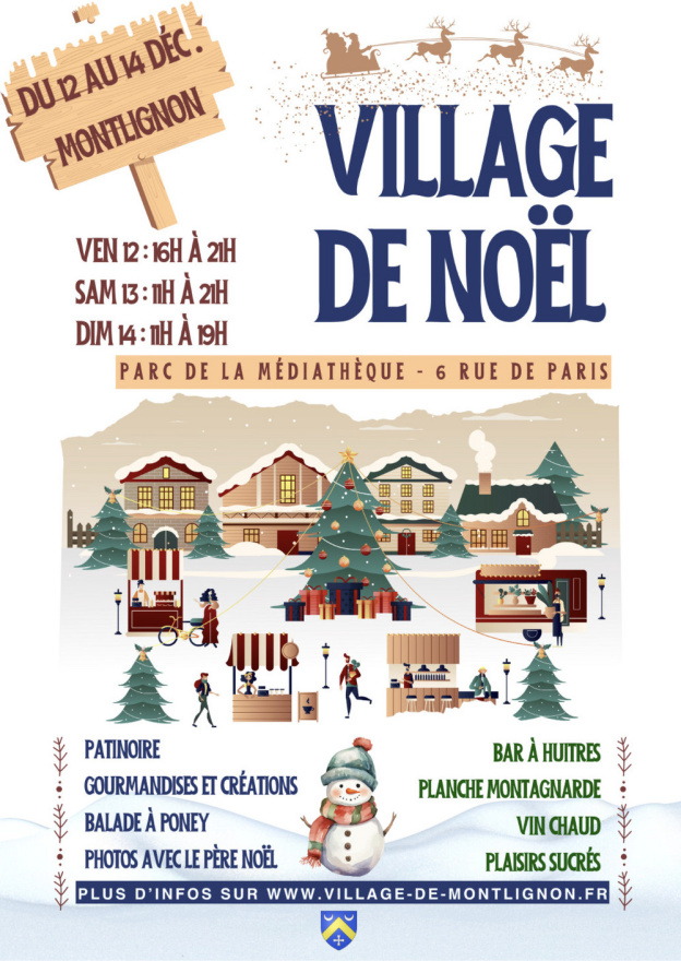 Un charmant village de Noël dans le Val d'Oise ce week-end avec patinoire gratuite