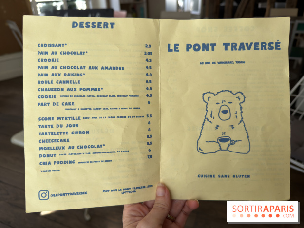 Le Pont Traversé, ce coffee shop douillet à la façade classée, se réinvente - carte - menu