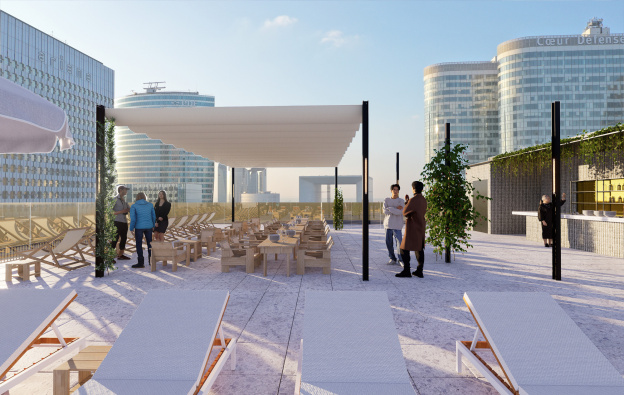 Un immense rooftop de 500 m2 avec resto bistronopmique, se prépare à la Défense