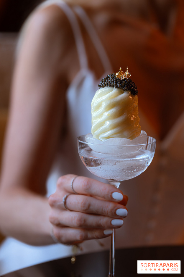 Coupe glacée citron caviar des Salons du Prince au Shangri La Paris