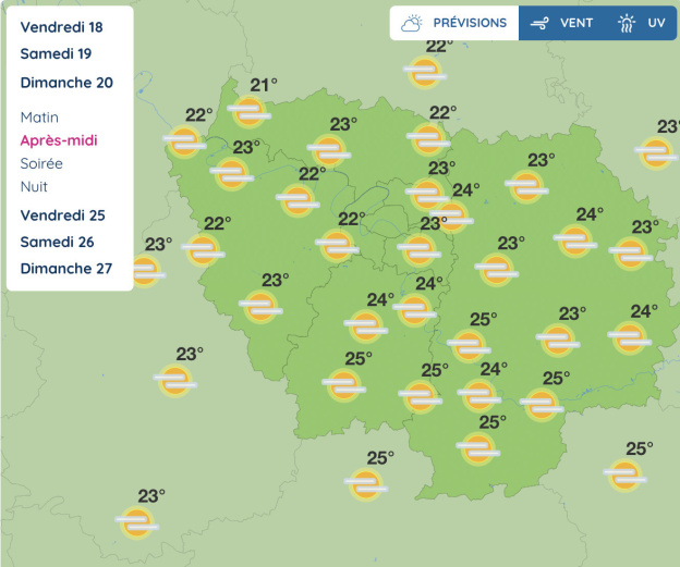 Météo Paris Île-de-France : prévisions du week-end des 19 et 20 septembre