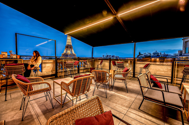 La Terrasse du Shangri-La Hotel Paris à la vue sublime sur la Tour Eiffel est ouverte