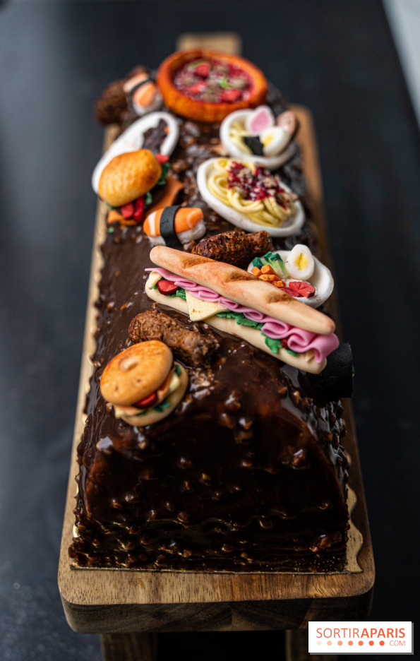 La Bûche de Noël insolite de Gabriella pour le Secours Populaire