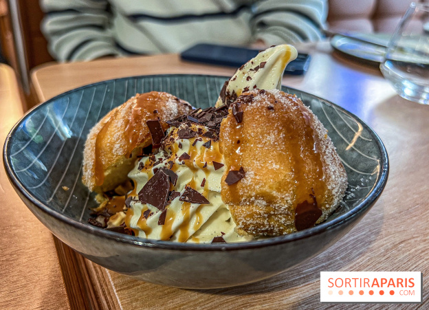 Père & Fils Burger par Alléno - bomba au caramel salé - sundae revisité