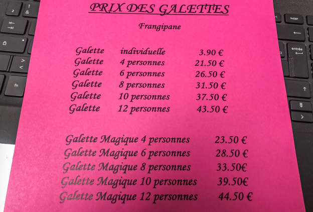 La galette magique et coquine de la boulangerie Legay Choc 2023