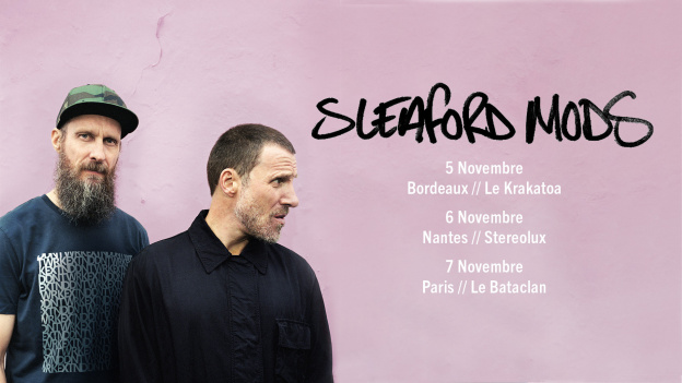 Sleaford Mods en concert au Bataclan en novembre 2023