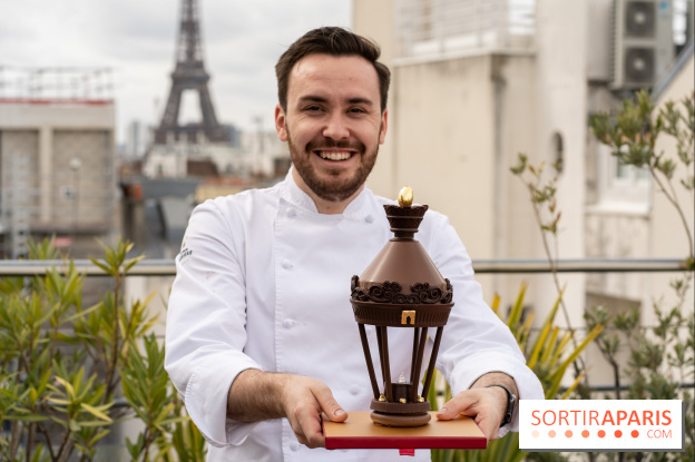 Lumières de Paris, l'oeuf de Pâques 2023 du Fouquet's Paris par Anthony Coquereau