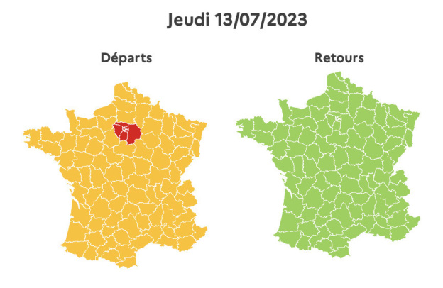 Bison Futé annonce un week-end du 14 juillet 2023 difficile, organisez-vous !