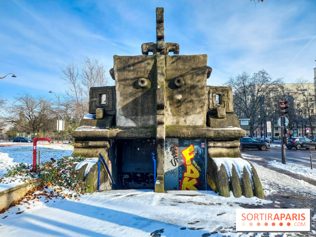 Insolite : quelle est cette sculpture en forme de visage inca à Paris ?