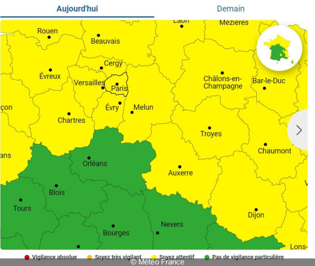 Tempête Isha : Paris et toute l'Île-de-France sont en alerte en janvier pour les violences cette nuit