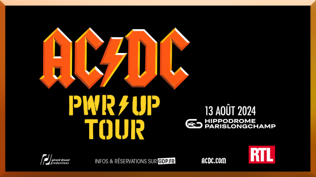 AC/DC en concert à l'hippodrome ParisLongchamp en août 2024