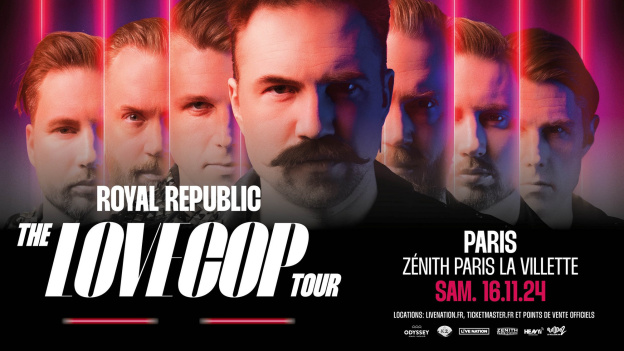 Royal Republic en concert au Zénith de Paris en novembre 2024